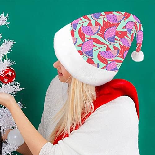 Retro lubenica list Božić šešir Santa šešir Funny Božić kape Holiday Party kape za žene / muškarci