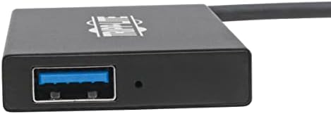 Tripp Lite Gen 1 USB-C HUB, prenosiv USB-C do USB-a razdjelnik za punjenje i prijenos podataka, Thunderbolt 3, 5 Gbps, 1.5 A, aluminijum