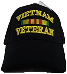 AES Vietnam Vet veteran Crni izvezeni šešir sa loptom