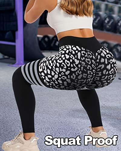 Murandick ženske bešavne šljokice za podizanje partnica Workout Yoga teretane hlače Tummy Control plijen gamaše