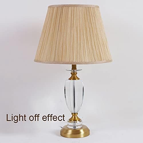 Sunesa Bedside Lamp Crystal Stol lampica Europski stil spavaća soba Noć za zatamnjenje Modern Minimalistički dnevni boravak bakrena
