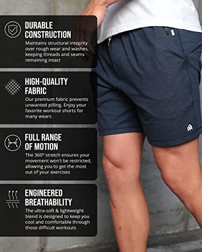 INTO the AM Men's Comfort Shorts-Premium casual Athleisure Shorts S-4xl svestrane meke kratke hlače za atletske vježbe