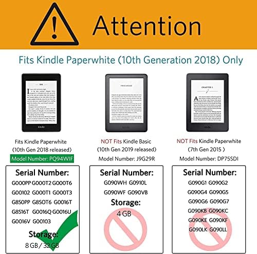 Futrola za 6 Kindle Paperwhite 10th Gen 2018,Ultra tanak poklopac sa funkcijom Auto Wake/Sleep