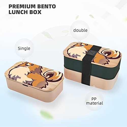 Cartoon Pomeranski ručak Bento kutija sa nadograđenim podesivim remen, kontejner za prehrambene prehrambene prehrambene hrane, BPA,