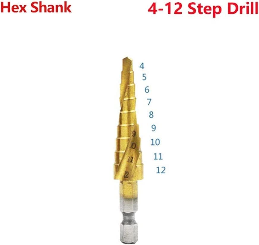 Luvuokye čelične bušilice DRŽAVNI korak Drill Titanium Spiral Groved Step bušilice 4-12 / 4-20 / 4-32 mm Konkurentski alati za rezanje čeličnih obrada metalnih bušilica