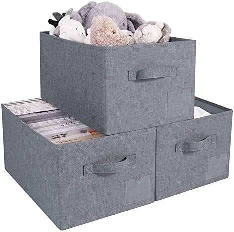 Haoktsb Caja de almacenamiento de Ropa set od 3 ručne velike kutije za odlaganje, preklopni ormar za organizaciju organizacije polica do kuće Caja de almacenaje