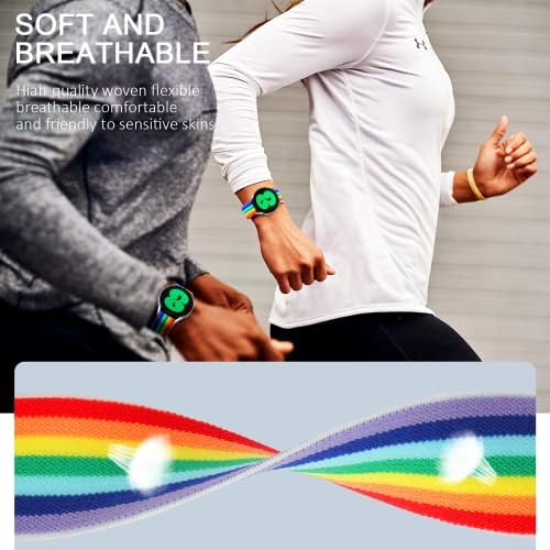 Oribox 22mm Trake za sat kompatibilni za bend za sat, Samsung Galaxy Watch 46mm, Samsung Galaxy Watch 3 trake 45mm, brzina S3 granica, podesiva narukvica s elastičnom ponudom za muškarce za muškarce