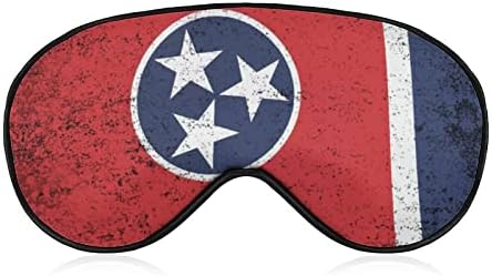 Tennessee State Flag tiskano mirovanje maske za oči mekano povez za oči s podesivim noćnim sjenilom za kaiševe putovanja za muškarce