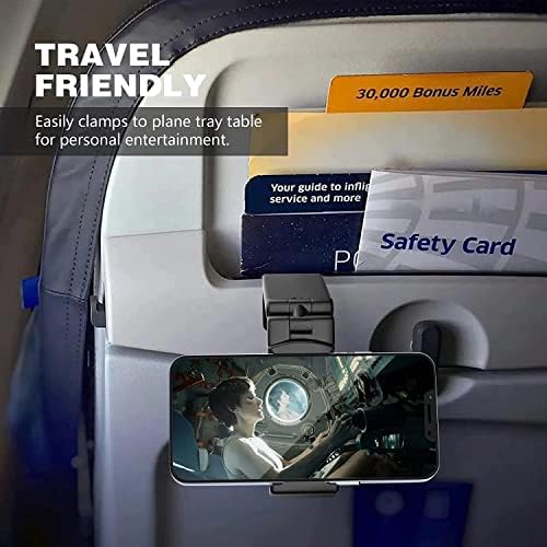 Držač za putni telefon, držač telefona aviona, držač za stolni telefon, držač za kuhinje, dual 360 stupnjeva rotacija, putni pristup, selfie