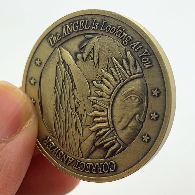 Demon Anime Sun Bog Odluka Zelena brončana utisnuta kovanica Igrajte kovanica 35 mm Komemorativni novčić