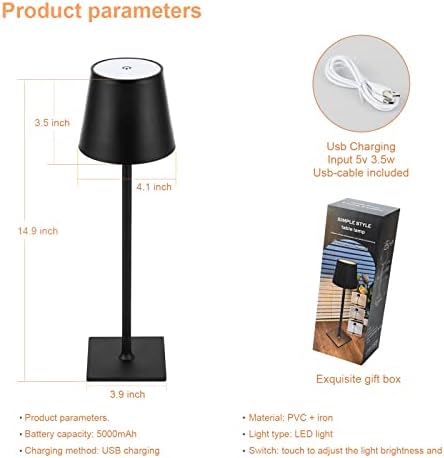 Fbeltong bežična svjetiljka - LED stolna lampica u bateriji za spavaću sobu i dnevni boravak