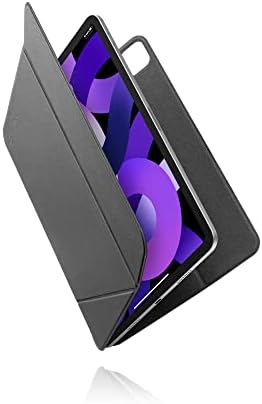 TOMTOC Smart Folio Cover za 10,9-inčni novi iPad Air 5th Gen 2022, 11-inčni iPad Pro 3/2/1, ultra tanak lagana magnetska zaštitna šljunka sa višestrukim uglovima, automatskim buđenjem / spavanjem, crna