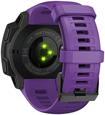 Nibyq silikonska traka za brzo oslobađanje zamjena za sat za Garmin Instinct Watch 22mm Wirstband
