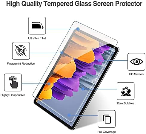 ProCase 【2 Pakovanja】 Galaxy Tab S7 11 Inča 2020 Paket Zaštitnika Ekrana Galaxy Tab S7 11 Slučaj 2020 Model T870 T875 T878
