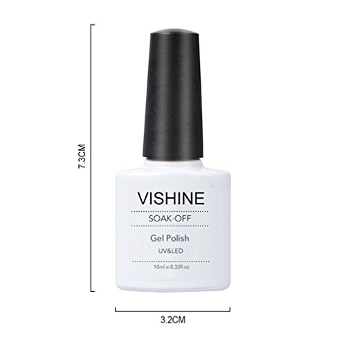 Gel lak Vishine 10ml Soak Off UV LED Gel lak za nokte Bling neonska boja Nail Art manikura