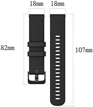 Xirixx 20mm narukvica Narukvica za TicWatch E za Garmin Venu za Forerunner 645 Silikonski Smartwatch traka za sat