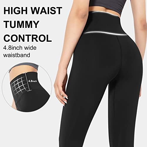 Ženske gamaše visokog struka joga hlače Bespremljene gamaše za žene Tummy Controltherty gamatore za vježbanje
