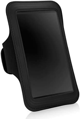 Boxwave Case kompatibilan sa logičkim seniorskom telefonom - Sportska ručica, podesiva traka za vježbanje i kandidat za logički seniorski telefon - Jet Black