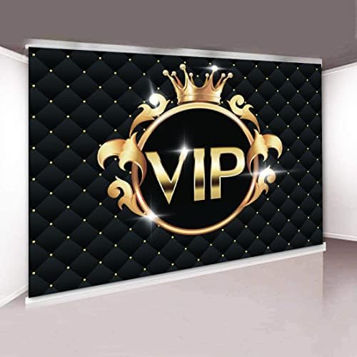 Withu Gold Glitter VIP Backdrop Crown karirani Crni Događaji Party photo Banner rekviziti Video Studio Film noćni klub zidna papirna