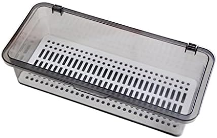 Uxzdx kutija za odlaganje kuhinjskih ladica sa poklopcem i odvodnom cijevi Plastična ladica za kuhinjski pribor za jelo i kutija za