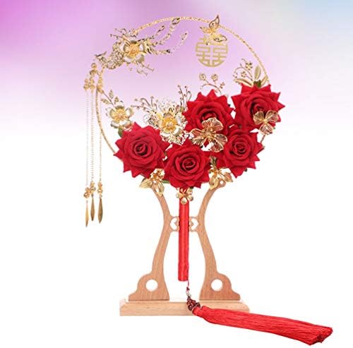 Tendycoco kineski dodaci za vjenčanje cvjetni okrugli obožavatelji kineske drevne ruke Fanovi klasične ručne vintage ventilatori sa