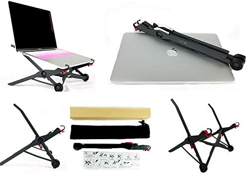 Sethan Podesivi laptop postolje, prenosivi notebook postolje, lagana težina izdržljiv računar, ergonomski kompaktni dizajn Laptop Riser, Executive Office Solutions, najbolji poklon