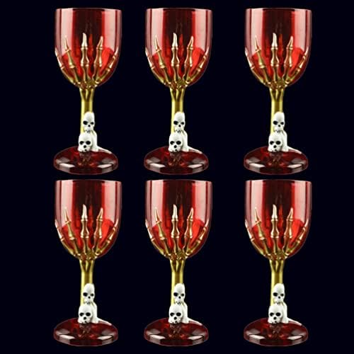 STOBOK 6kom Halloween Ghost Claw Cup Party crveno vino pehar plastike lobanje Claw šoljice Kup kostur Decor Bar Drinkwares Za Party