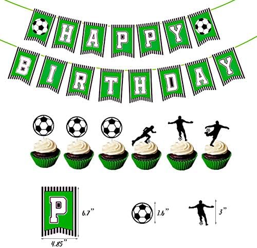 Homond Homond Soccer Party Enportaties, fudbalski rođendanski materijal, nogometni baloni Garland, pribor za sportske teme, nogometni