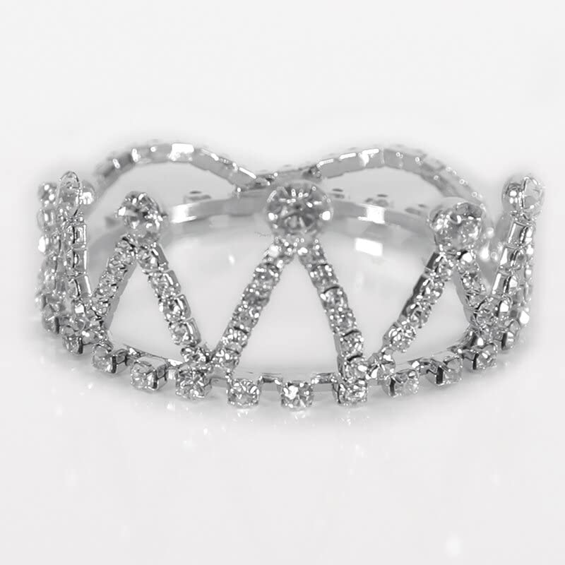 Stephan Baby Glitzy & glamurozan Mini Crown, jedan Mini veličine, Kristal