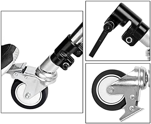 Xixian 3pcs / Set Professional okretni kotačići kotači sa rupama za montažu promjera 25 mm za fotografije C Stalak TR TR TRURE METAL