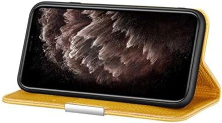 Koahs torbica za novčanik za iPhone 14/14 Pro/14 Plus/14 Pro Max,preklopna Navlaka za telefon od prave kože, magnetno sklopivo postolje,sa držačem za kartice,poklopac za zaštitu od pada,žuta,14 Plus 6.7