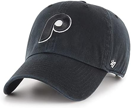 '47 Philadelphia Phillies Cooperstown Očistite kapu za kapu bejzbol kapa - crna