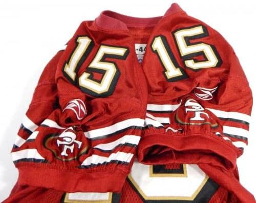 2006 San Francisco 49ers Jason Mcaddley 15 Igra Izdana Crveni dres 60 Patch 44 3 - Neincign NFL igra rabljeni dresovi