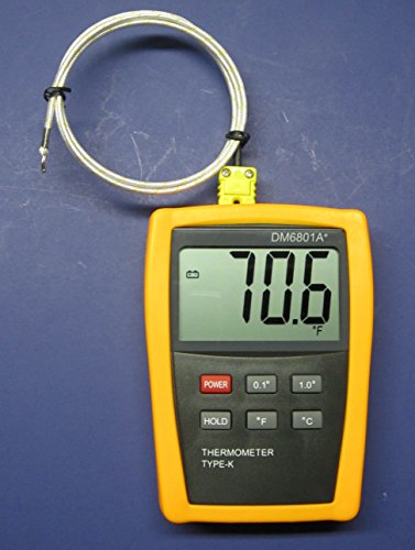 K-Tip naučni digitalni termometar DM6801 sa visokotemperaturnim termoelementom tipa K PK-1000