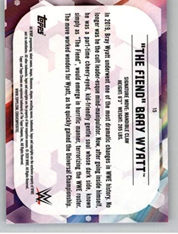 2020 TOPPS Chrome wwe # 15 The FIEND Bray Wyatt Smackdown Trgovačka kartica za hrvanje
