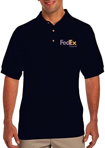 Allntrends FedEx muške polo majice iz vezene FedEx prizemne odjeće
