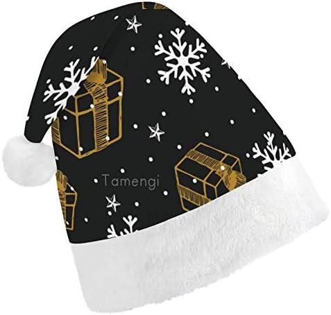 Božić Santa šešir, Božić Poklon Snowflake Božić Holiday šešir za odrasle, Unisex Comfort Božić kape za Novu godinu svečani kostim