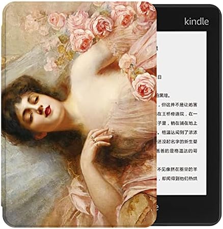 Futrola kompatibilna sa Kindle potpuno novom 10. generacijom 2019. , Pu kožnom pametnom e-čitaču zaštitni poklopac za Tablet sa funkcijom automatskog buđenja/spavanja i magnetnim zatvaračem, Rose Maiden