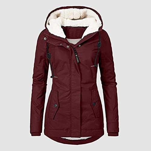Jakne za žene plus veličine zimski kaput Ženska jakna Debela odjeća plišani obložen kaput s kaputama topli rov