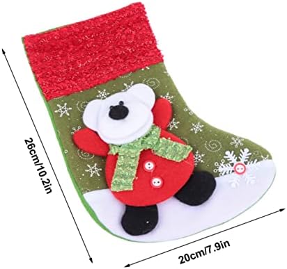 Zerodeko Candy torba Privjesak nejasne čarape Nativnost Dekor čarape za praznične čarape Božićne čarape Dekoracija Božićna zabava
