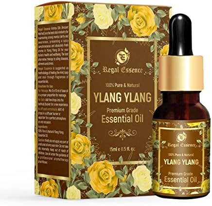 Malar Ylang Ylang Esencijalno ulje-čisto ulje, organsko, prirodno i terapijsko ulje | Zdrava kosa, lice, koža, vlasište, kontrolne akne itd. | Cananga Odorata | 15ml