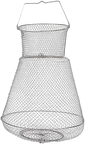 Bestsporble žičana košarca od nehrđajućeg čelika pocinčana zvjezdica neto kaveza srušena rakova košara za slatkovodnu slanu vodu 45x72cm
