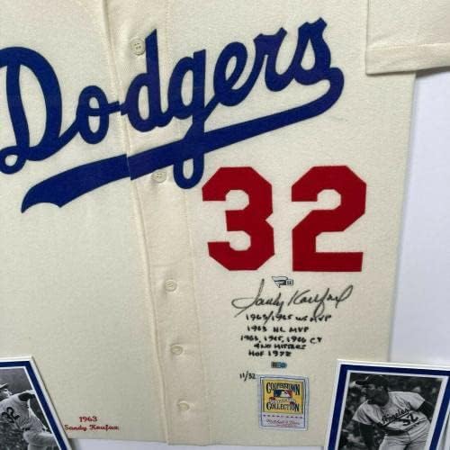 Najfinija pješčana koufax potpisala je snažno upisane statistike Dodgers dres FANTICS - autogramirani MLB dresovi