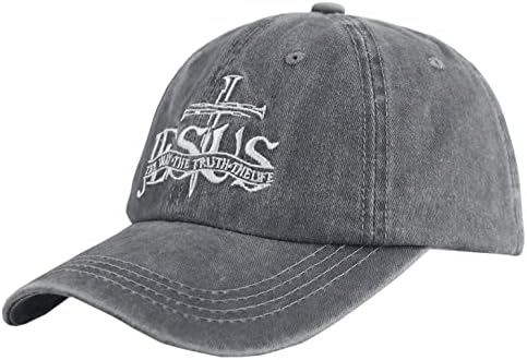 Christian Isus Nail Cross bejzbol kape za muškarce žene, vez podesiv opran pamuk način istina život šešir