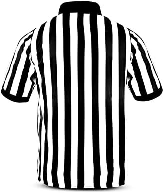 Košulja za muške košulje | Half rukav drepci sutkice ref majica za nogomet, košarka, fudbal | Black & White Stripe suca kostime