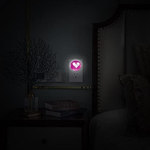 DEYYA LED noćno svjetlo priključite zid sa Auto senzorom okrugla noćna lampa za djecu spavaće sobe dječje sobe stepenice hodnik Sretan Dan zaljubljenih Ljubav Srce