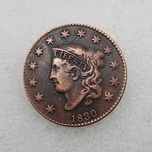 Starinski zanati Američki 1830. 1 Srebrni dolar u okruglom stranom srebrnom kolekcijom dolara