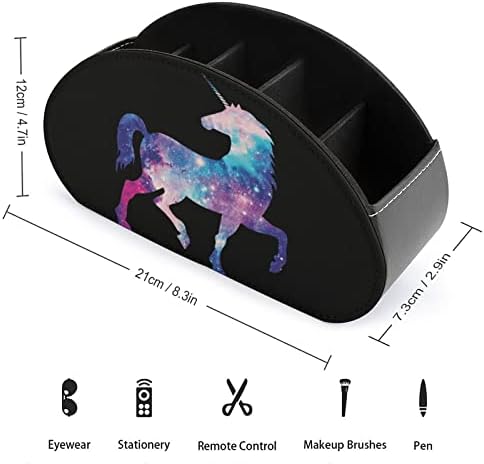 Unicorn Galaxy Držač za daljinsko upravljanje Organizator kutije sa 5 pretinca TV daljinski prostor za odlaganje za dnevni boravak