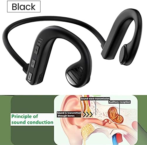 Byikun bežične slušalice, Bluetooth ušni slušalice, slušalice za kostiju, Bluetooth 5.2 Podrška za kostiju SD kartice, Stereo Gaming Slušalice Sport, Buke Otkazivanje ušiju #b