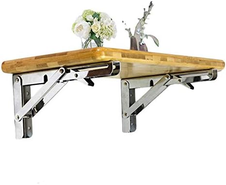 PIBM Stilska jednostavna polica zidova montirana plutajući nosač stol za laptop stol za laptop trokutasti nosač polica za ručice metal od punog drveta uštede prostor jak, a,